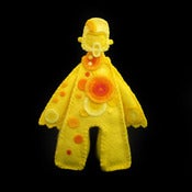 Image of Muju Yellow Pulse Felt Sculpture