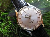 Image of VINTAGE OMEGA CONSTELLATION PIEPAN DIAL SS case...14K bezel- SOLD!