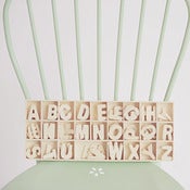 Image of Letras de abecedario de madera