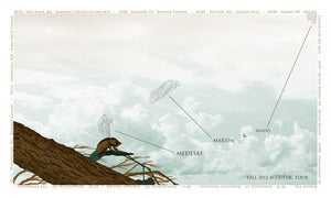 Image of Medeski, Martin & Wood Fall 2012 Acoustic Tour Poster