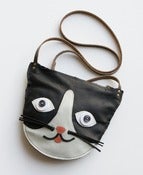 Image of leather cat purse