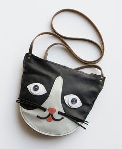 Image of leather cat purse
