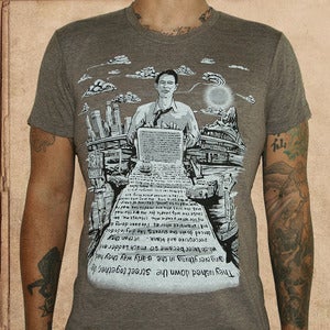 Image of On the Road - coffee tri-blend - discharge inks