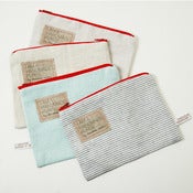 Image of Natural Linen purses