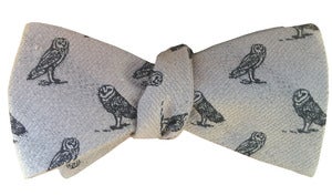 Image of Owl Wool Bow Tie