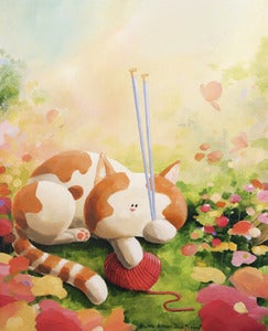 Image of Knittin' Kitten print