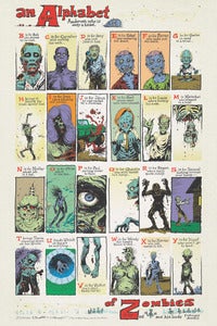 Image of S.R. BISSETTE'S A-Z Zombie Print