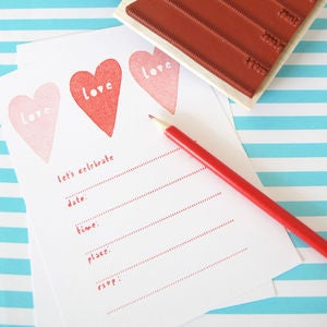Image of Party Invitation Stamp Set 
