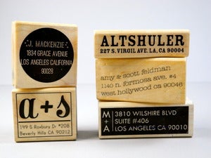 Image of Custom Font Address Stamp