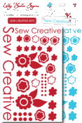 Image of Sew Creative Kits (Red & Turquoise)