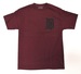 Image of "CRACK CITY" BURGUNDY/BLACK TEE