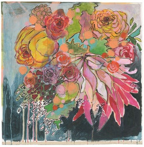 Image of flowers for lady 30"x30"