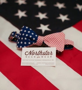 Image of American Flag Bow Tie