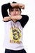 Image of Halloween Shirt - Werewolf Raglan Baseball Shirt, "Beware of the Full Moon"