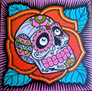 Image of SUGAR SKULL original painting