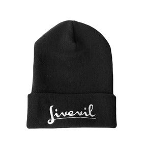 Image of Script Fold Beanie Black