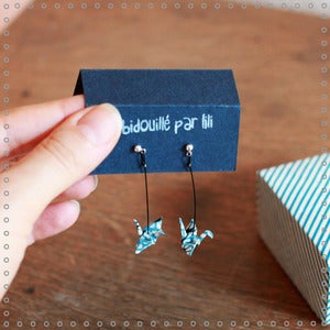 Image of Boucles d'oreilles Migration "Flower Blue"