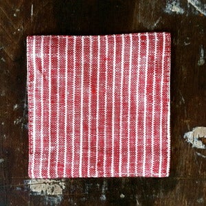 Image of Coasters: Red Thin White Stripe