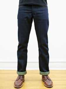 Image of Cone White Oak Green Heather Fill Greaser Jeans