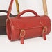 Image of Round Leather Shoulder Bag