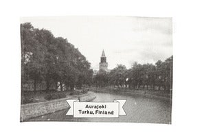 Image of Aurajoki tea towel/table mat |<br /> Aurajoki-keittiöliina/tabletti 