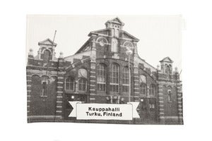Image of Kauppahalli tea towel/table mat |<br /> Kauppahalli-keittiöliina/tabletti 