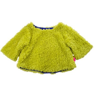 Image of franky grow | neon green fur pullover