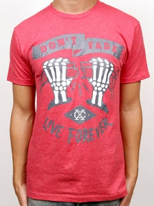 Image of LIVE FOREVER (Heather Red)