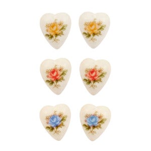 Image of Vintage Tea Rose Earrings Set