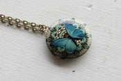 Image of Blue Butterfly locket