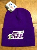 Image of Vintage Deadstock Utah Jazz Beanie Toque Winter hat cap