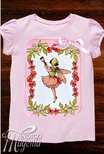 Image of Applique T-shirt - Pink Fairy