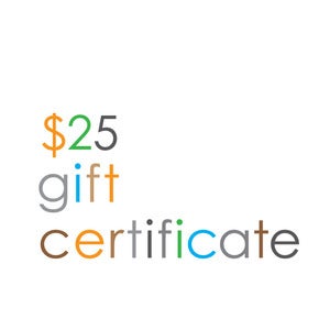 Image of Gift Certificate $25