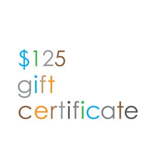 Image of Gift Certificate $125