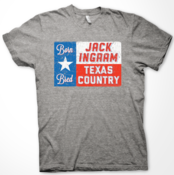 Image of Heather Gray TX Flag T-Shirt