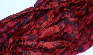 Image of  Dark Red: Jersey Girl Reclaimed Silk Ribbon