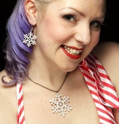 Image of Pearl Snowflake Necklace 