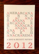 Image of AMERARCANA 2012: A Bird & Beckett Review