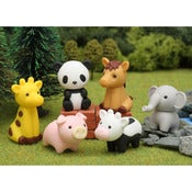 Image of Gommes puzzle Animaux du Zoo - IWAKO