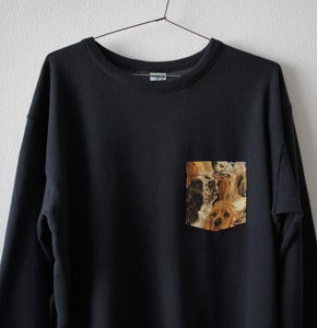 Image of DOGS POCKET BLACK SWEATSHIRT