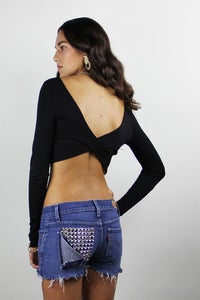 Image of Black Criss Crop