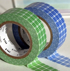 Image of Green & Blue Patterned Tape