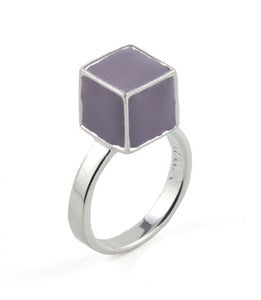 Image of Semblance Ring Mauveine/Silver