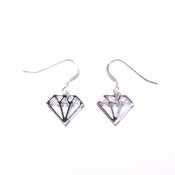 Image of diamond earrings [mirrored]