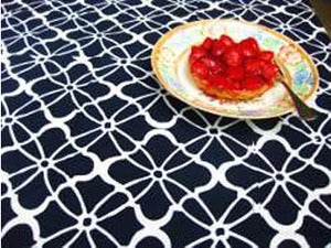 Image of Katherine RALLY TABLECLOTH Monaco in Midnight Blue