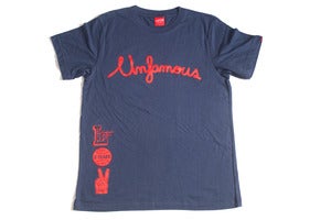 Image of Laser 2 years Unfamous anniversary tee navy