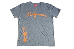 Image of Laser 2 years Unfamous anniversary tee dark heather