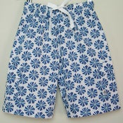 Image of Beach shorts - urchin in blue