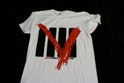 Image of White Tee W/ 4 Bars