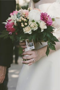 Image of Bridal Bouquet Polaroid Pin